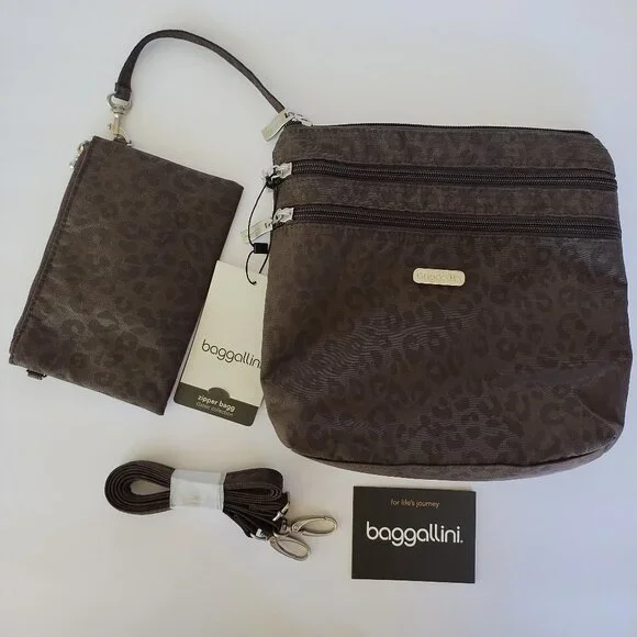 Baggallini Bags Baggallini Leopard Print Crossbody With - Main Image